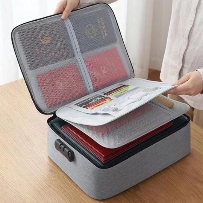 

Tas Dokumen Anti Air Portable KD37 Koper Dokumen dengan Pin 3 Digit td