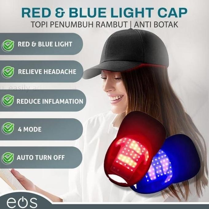 NEW Terapi Perawatan Topi Rambut Kepala Infrared LED Merah