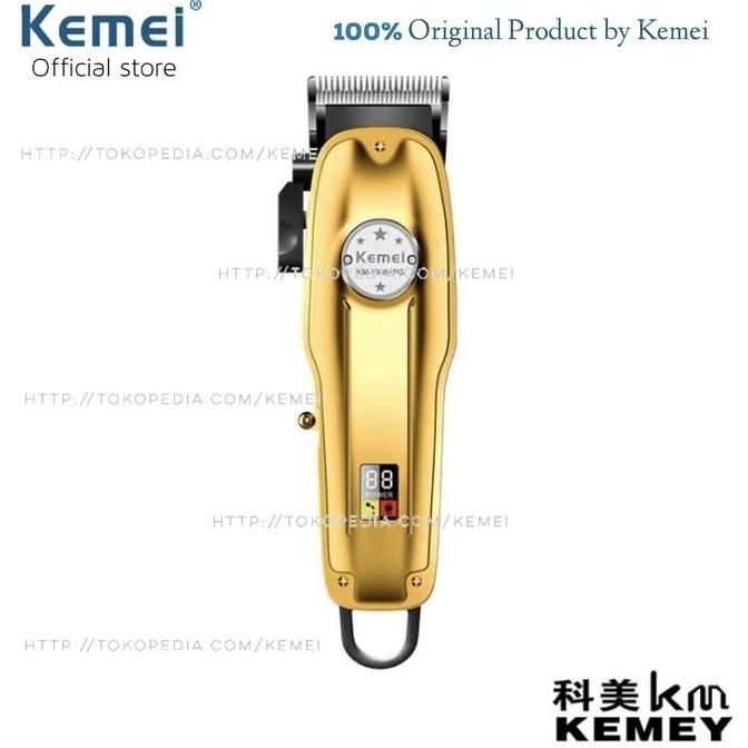 Alat Cukur Rambut Kemei KM-1986PG Cukuran Hair Clipper Full Metal 1986