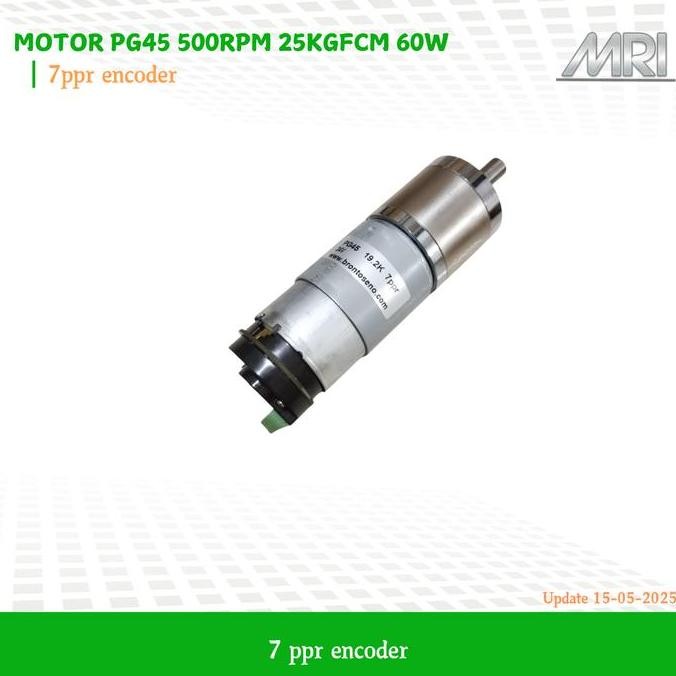 PG45 500Rpm 25kgfcm 60W 7ppr encoder
