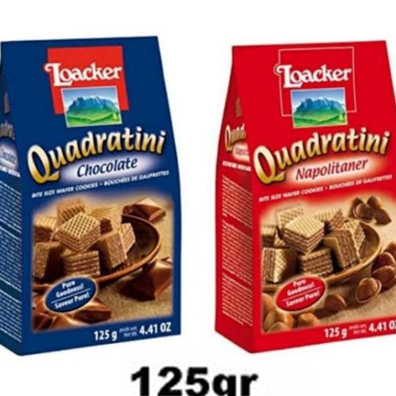

Wafer Rim Loaer Quadratini Chocolate 125G 125 Gram