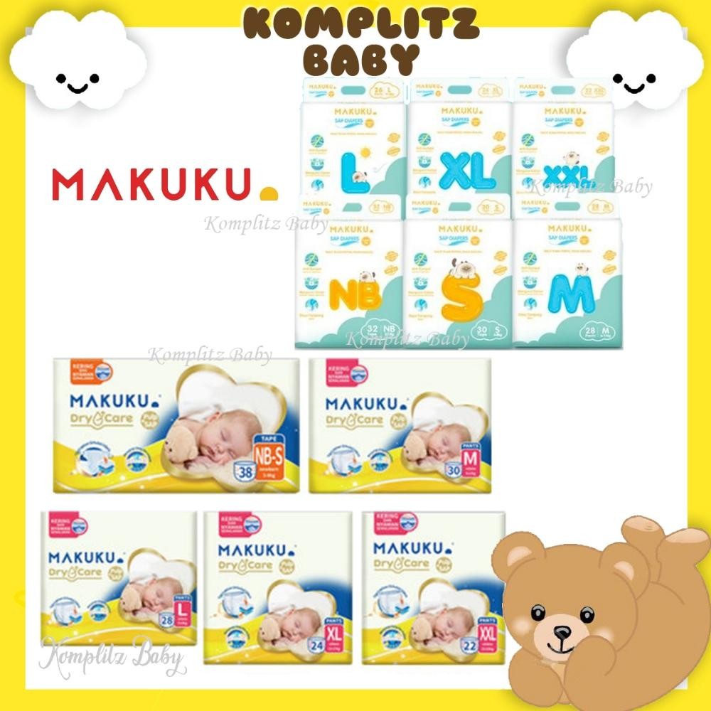 NEW Makuku DryCare / Comfort Fit Perekat & Celana NB S M L XL XXL