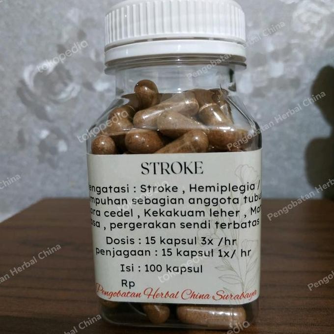 BEBAS ONGKIR - Obat Cina Struk/Stroke, Hemiplegia/Lumpuh sebagian tubuh,Wajah Penceng