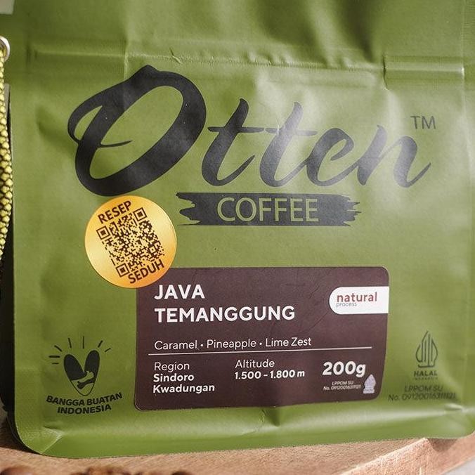 

KOPI ARABICA JAVA TEMANGGUNG NATURAL PROCESS 200G - BIJI / BUBUK KOPI OTTEN COFFEE TERMURAH