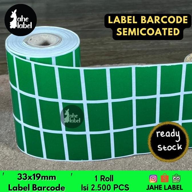 

new stiker label bare 33 x19 mm semicoated - 2500 pcs