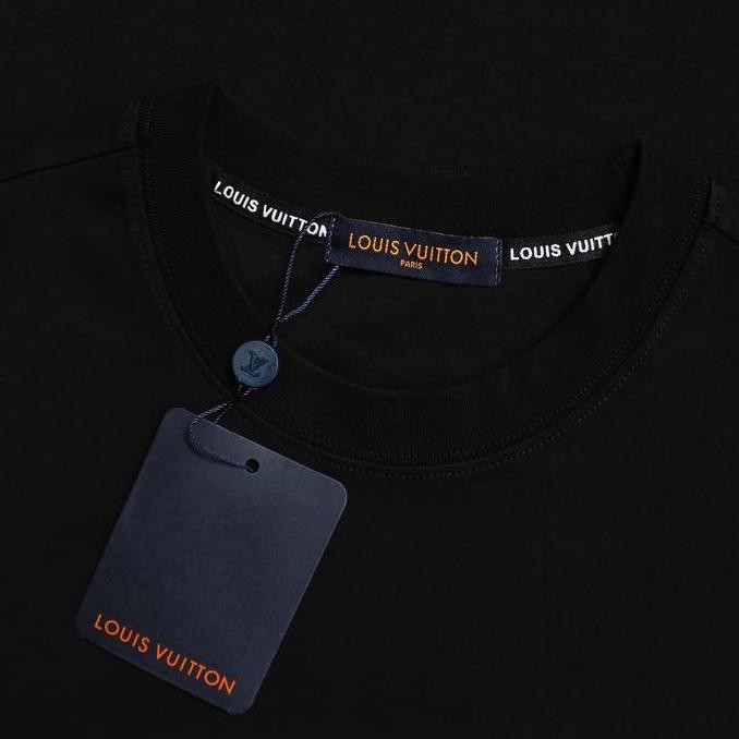 Promo Lois Vuitton Back Logo T-Shirt Black