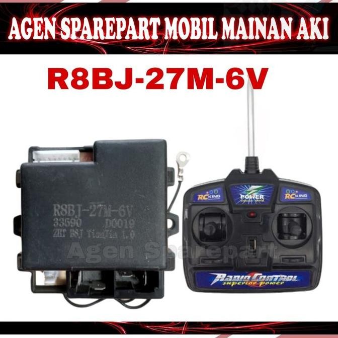 Remote + Remot R8BJ-27M-6V Mobil Mainan Aki Pliko