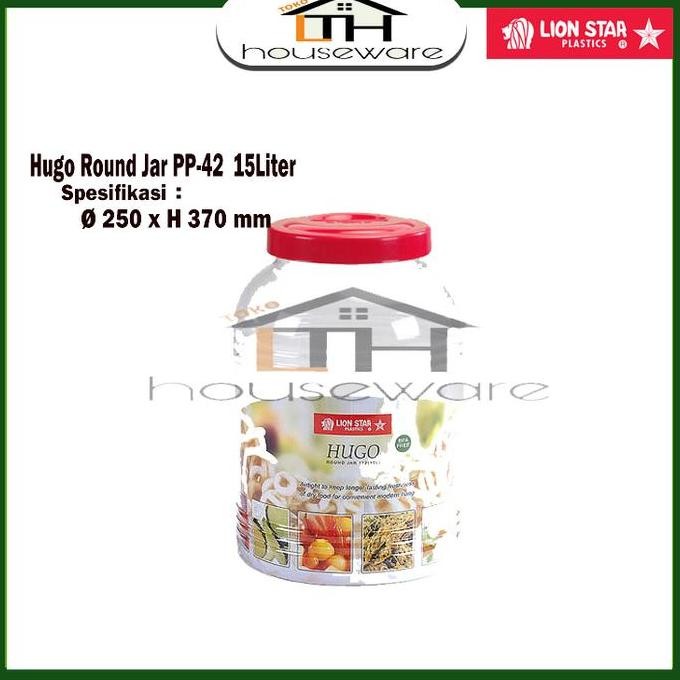 

Produk Baru!! TOPLES/TEMPAT SELAI BULAT 15 L-HUGO ROUND JAR 112 -LION STAR PP-42