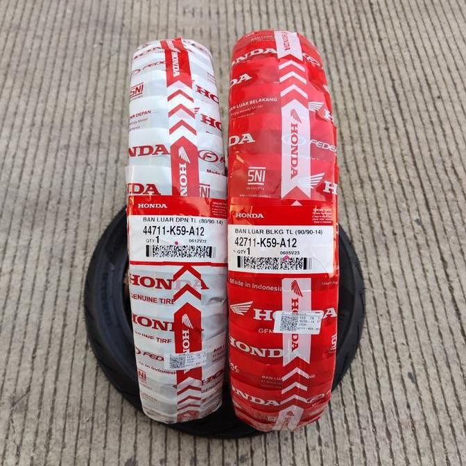 BERKUALITAS BAN AHM FEDERAL FT235 / K59 80/90-14 DAN 90/90-14 TUBELESS BAN ORISINIL HONDA BEAT