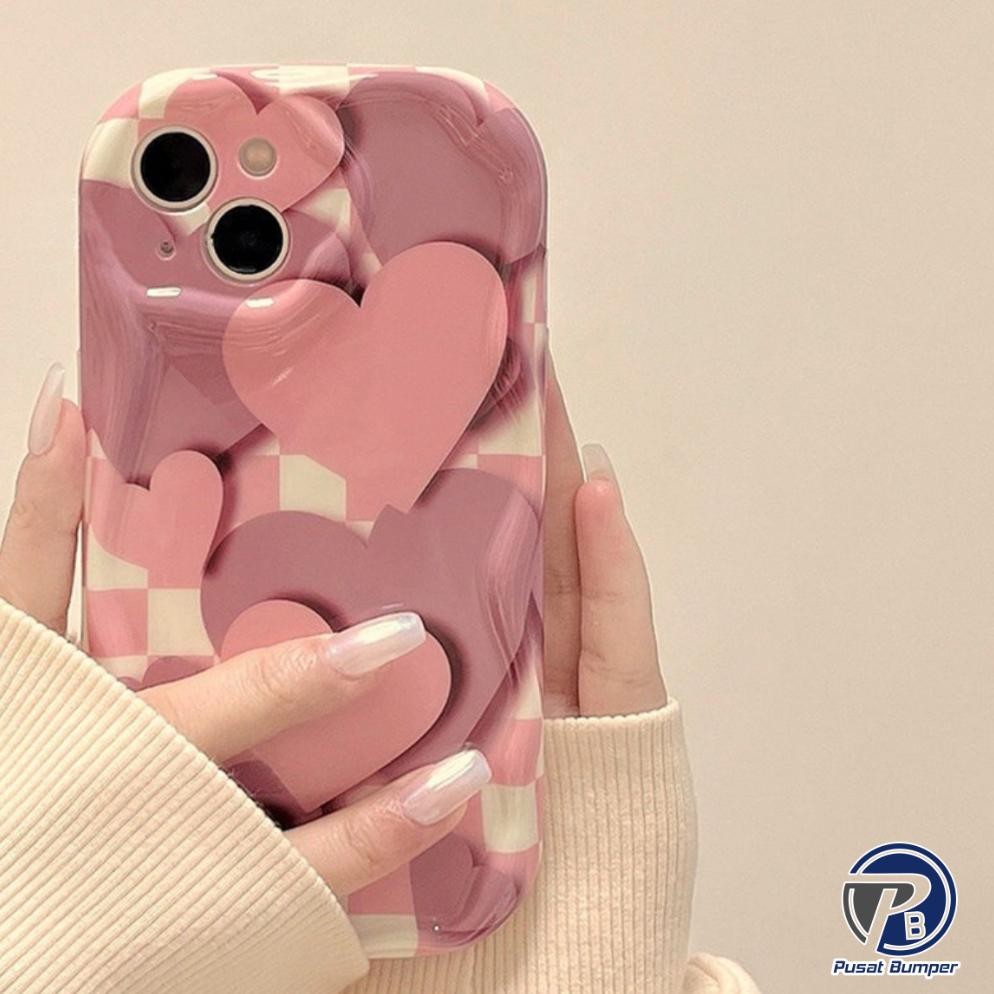 yl-24 Uk-68 Ss839 Softcase Silikon Heart Grid For Xiaomi Redmi Mi 14T Pro 14C 14 A1+ A2+ 13 13C A1 A