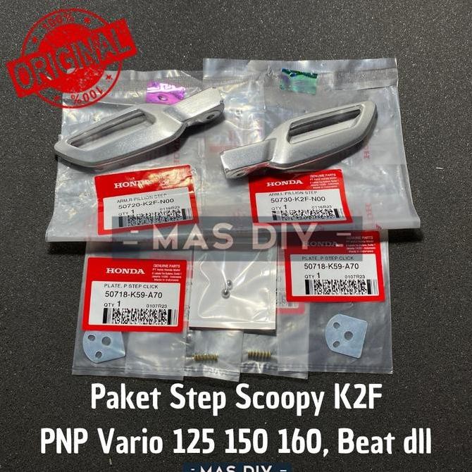 Footstep Step Scoopy New K2F Satu Set Ori AHM PNP Vario 125 150 dll