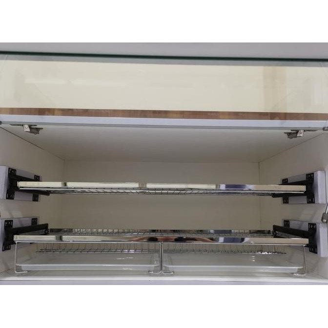 HARGA DISC - VITCO XC 26090 - Plate Rack Pull Out Rak Gantung Piring Kabinet Atas Stainless Steel