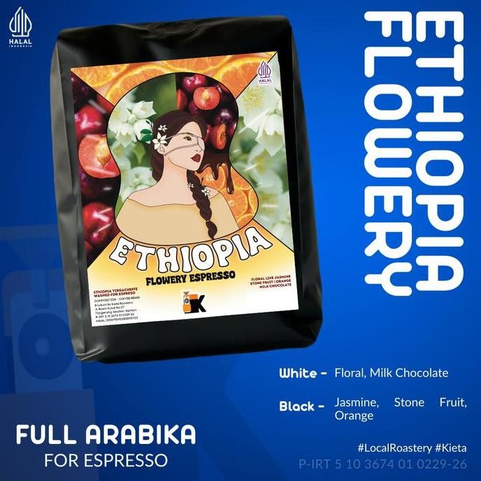 

BIJI KOPI ETHIOPIA YIRGACHEFFE FLOWERY ESPRESSO 1000 GR TERMURAH