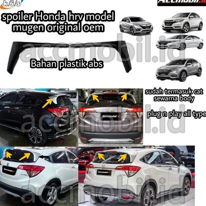 Spoiler honda hrv plastik model mugen spoiler hrv mugen