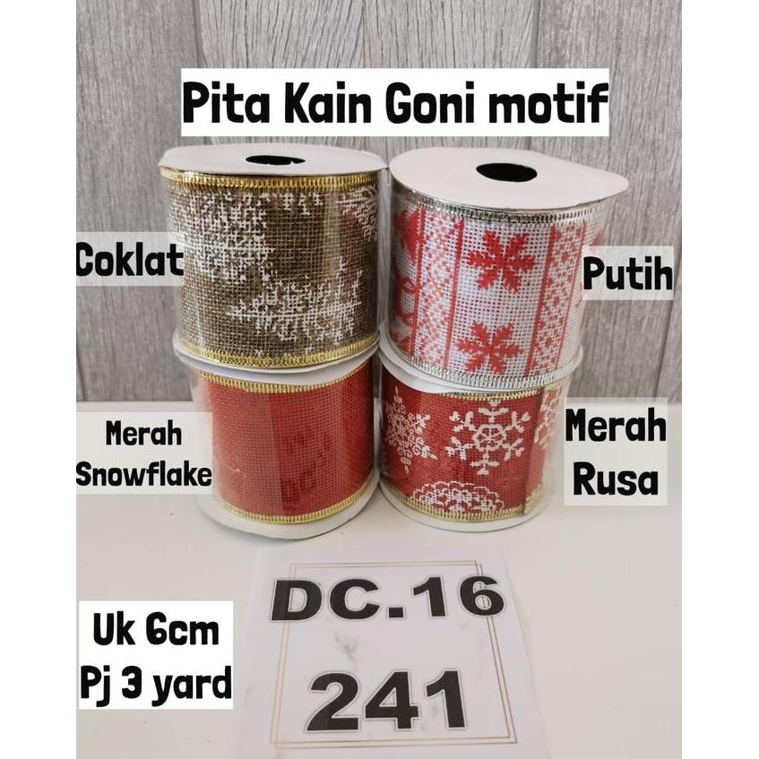 

Promo Hiasan Natal Pita Kain Goni DC 16.241 6cm COD