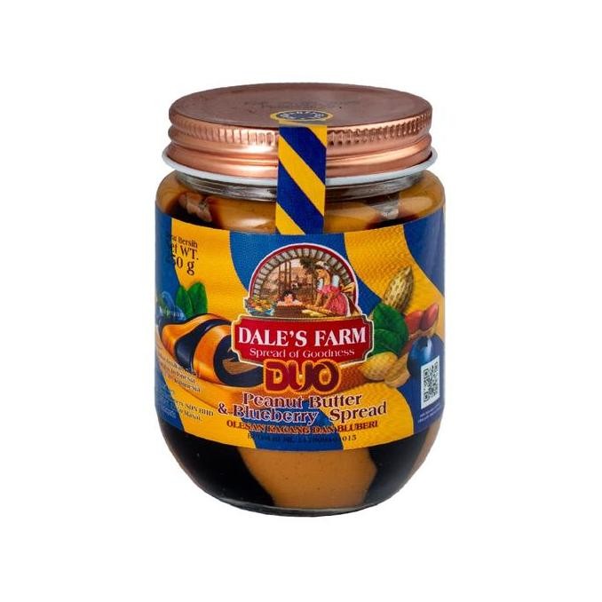 

Produk Baru!! Dale's Farm Duo Peanut Butter & Blueberry 250g - Selai Kacang