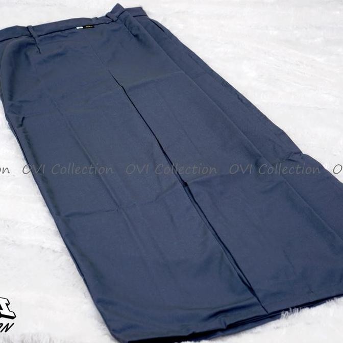 NEW seragam SMA rok span panjang abu-rok span panjang abu