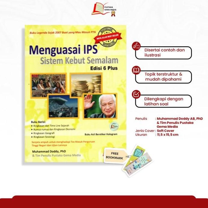 ready stock Buku SKS Menguasai IPS Edisi 6 Plus (New Edition) Buku Kuning SNBT UTBK, SIMAK UI, UM UG