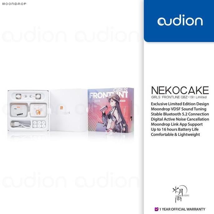 TERMURAH - MOONDROP NEKOCAKE GIRLS' FRONTLINE Limited Edition True Wireless TWS