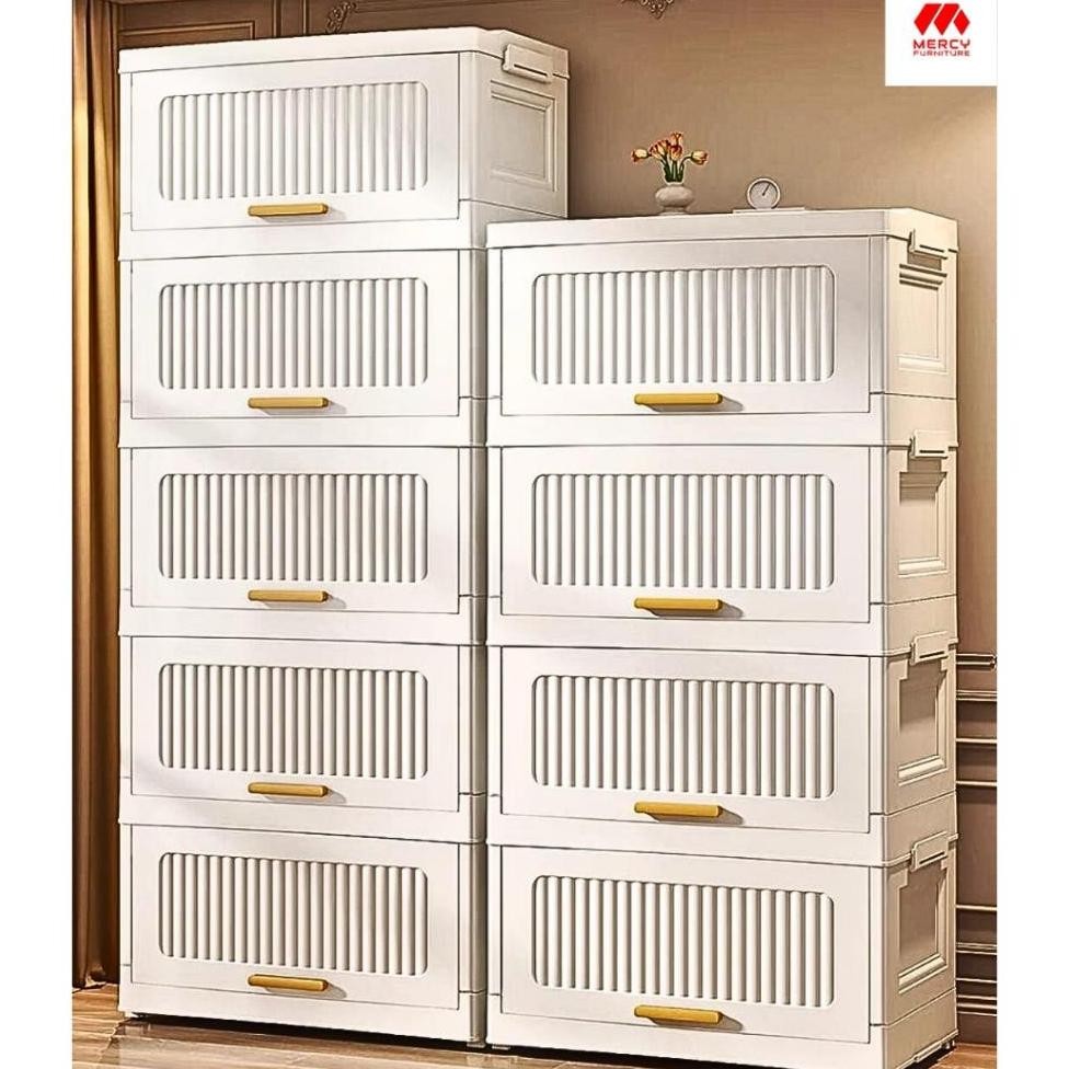 ZR4060B Lemari Plastik Rak Plastik Nakas Lemari Pakaian Lemari Buku Lemari Multifungsi