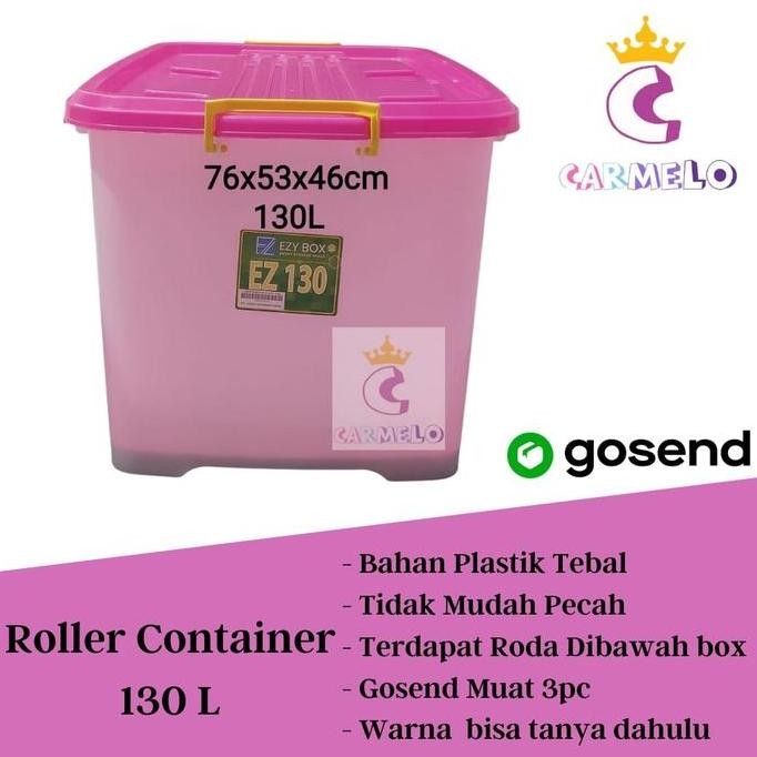 Roller Container Box 130L/ Roller Box Jumbo/ Container Box Roda