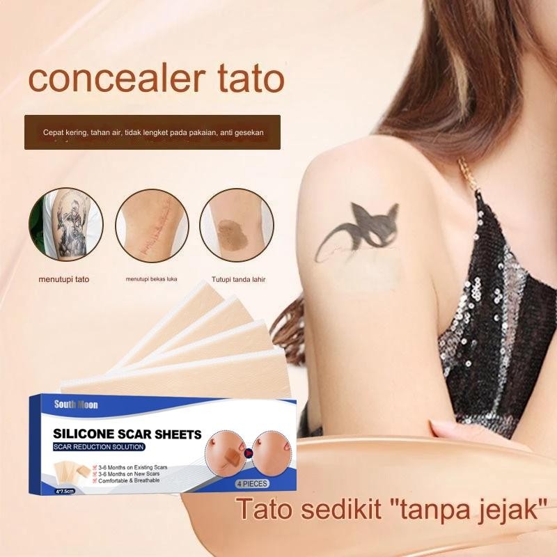 Silicone Scar Sheet Gel Silikon Penghilang Keloid Bekas Luka Plester Bekas Luka Menghilangkan Tambal