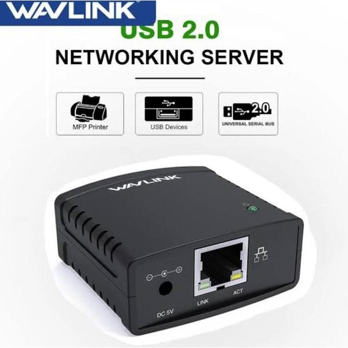 Print Server USB Wavlink 100Mbps Ethernet to USB Sharing Printer