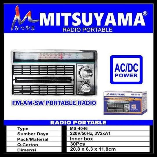 Radio Mitsuyama Radio F-18/ RADIO MITSUYAMA MS-4046 AM-FM