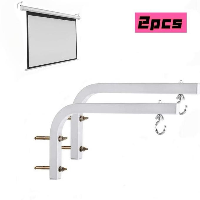 2pcs Braket Layar Proyektor / Dudukan Proyektor Gantung / Breket Proyektor Gantung