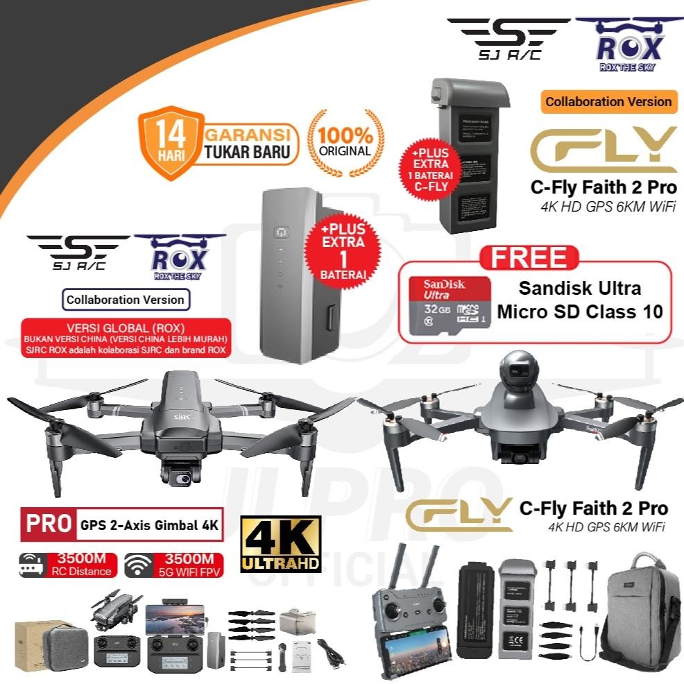 Drone SJRC F11S PRO PTZ 2.5K Version EIS Dual AntiShake Stabilized SJRC F11 S / F22S / C FLY - CFLY 