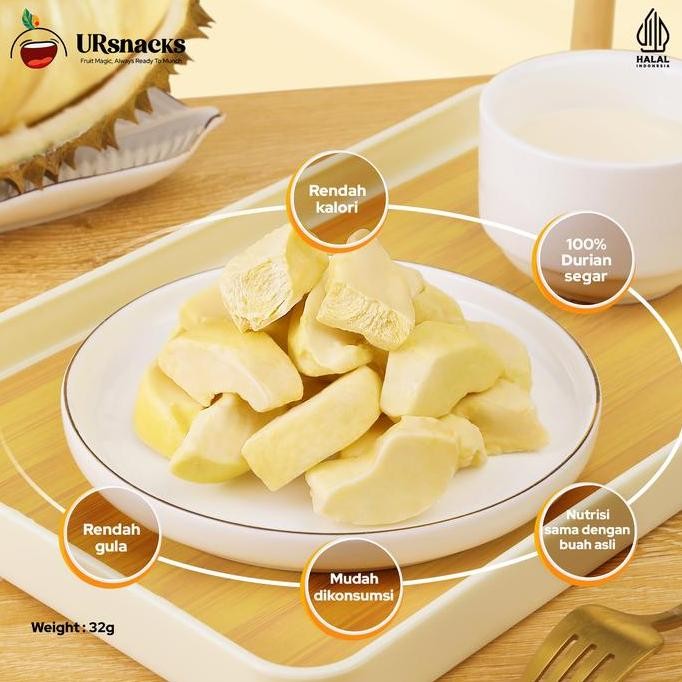 

Sale Ursnacks Freeze Dried Durian - Snack Keripik Durian Kering 32Gr