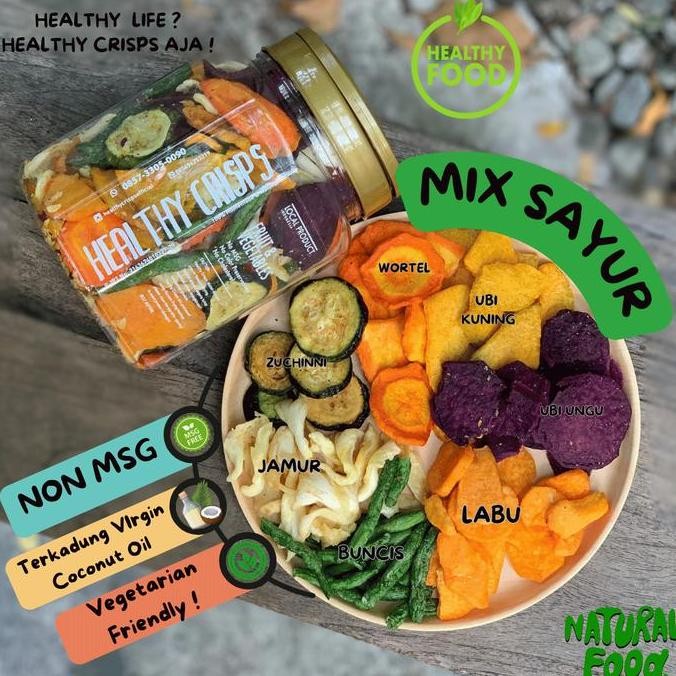 

Promo Healthy Crisps - 1000Ml (250-330Gr) - Keripik Sayur