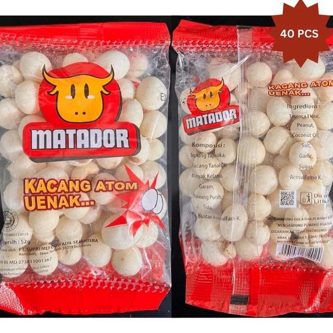 

Sale Pilus Matador 1 Bal 40 Pcs Lebih Hemat!Kacang Atom Sukro Renyah Snack Murah Isi 52Gr