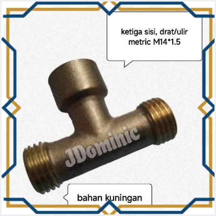 [JDO] T-JOINT 8.5MM - SAMBUNGAN T SELANG 5/16 POWER SPRAYER KOMPRESOR STEAM