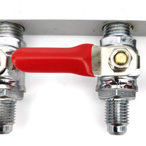 ,,,,,,,] KL02639 Gas Line Manifold Splitter 5 ways (MFL Thread)