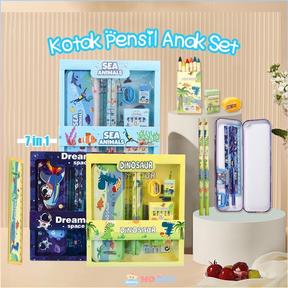 

Gh-6 Moony Sekolah Kotak Pensil Alat Tulis Lengkap Stationery Untuk Hadiah Anak Kotak Pensil Anak Set