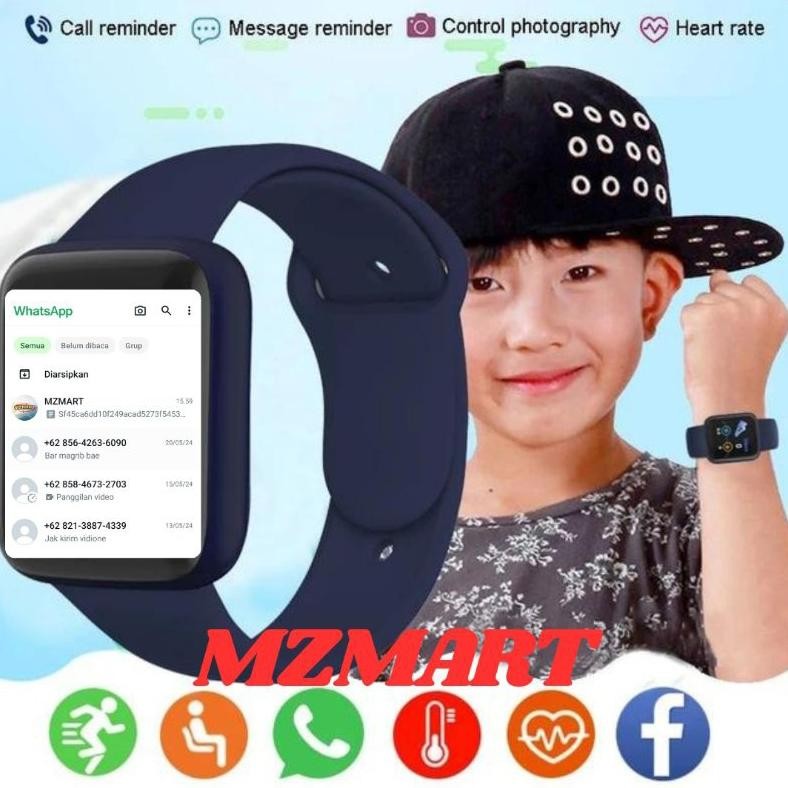 Jam Tangan Hp Pintar Android Digital Smartwatch Imo Anak Pria Wanita Dewasa Sport Bluetooth Notif Wh