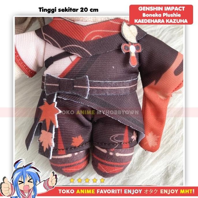 Boneka Anime Karakter Kaedehara Kazuha Plushie Doll