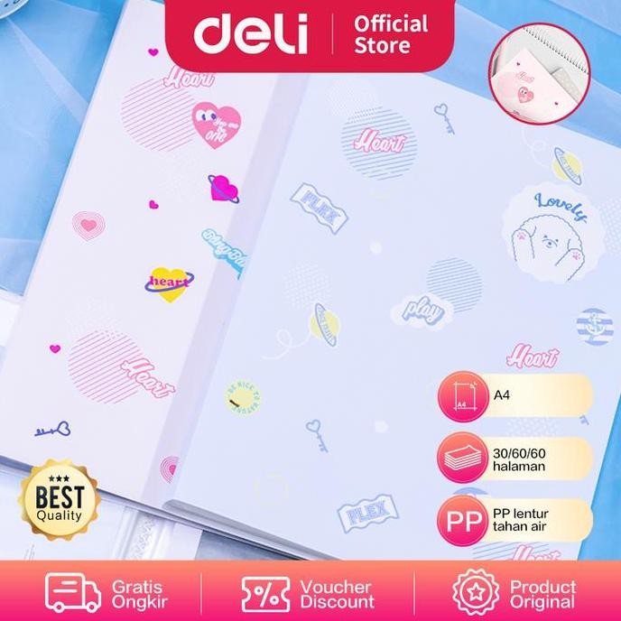 

Termurah Deli Display Book / Map Dokumen A4 Warna Pastel 30/60/80 Halaman 7267X