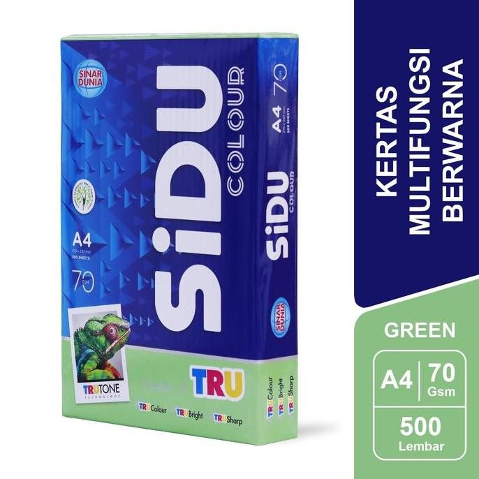 

Termurah SiDU Kertas Fotocopy Warna Hijau/Green 70 GSM A4 1 RIM - SDU CLR 70 A4 190