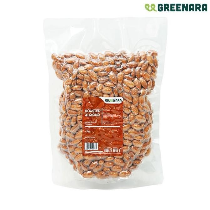 

Murah Greenara Roasted Almond 1Kg / Kacang Almond Panggang