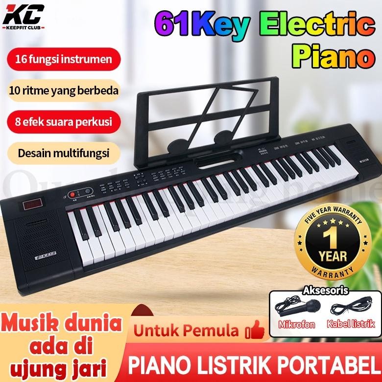 61-Portabel kunci Organ Elektronik Anak / Keyboard Untuk Pemula / Keyboard PianoBanyak Nada