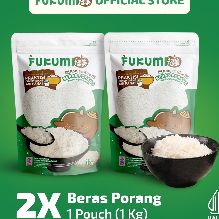 

Fuu Bera Porang 2 Pouch 1 G Hiratai Rice