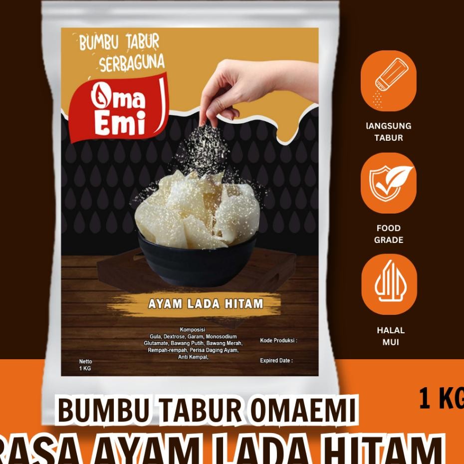 

Bumbu Tabur Ayam Lada Hitam 1 G