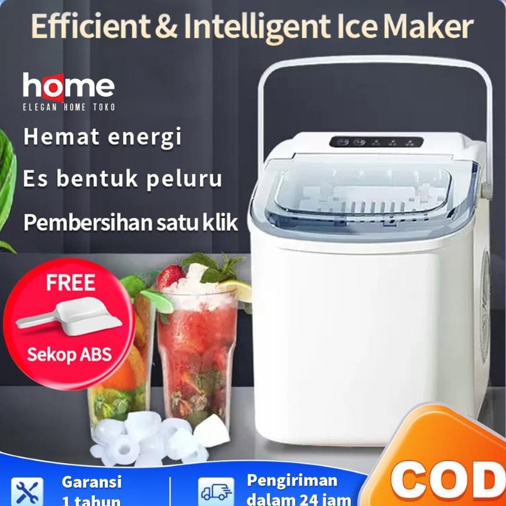 Mesin es batu kristal / Mesin pembuat es batu Sekali setiap 6-10 menit Pembuat es rumah tangga kecil