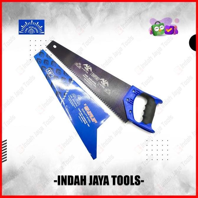 TERMURAH CARL SCHLIEPER GERGAJI KAYU GOROK 18 INCH GAGANG KARET CAP MATA