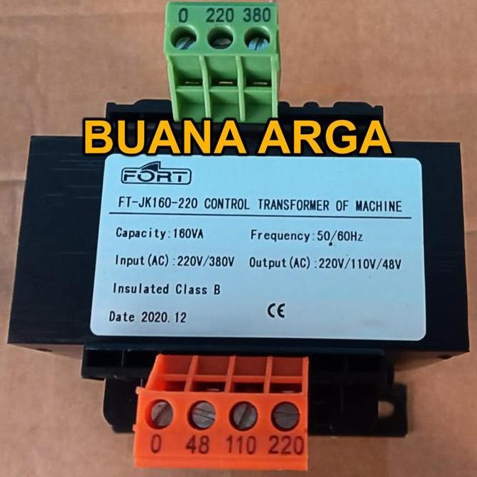 Multi Trafo Step Down 160 VA - Output 36V/24V/12V - FT-JK160-36