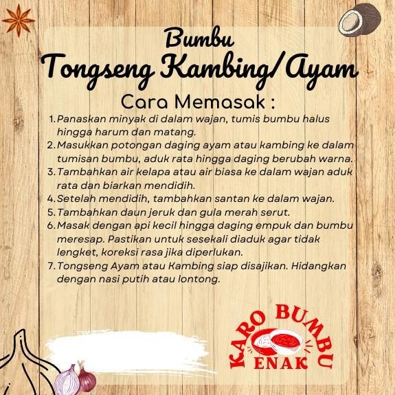 

M4Y4R. Bumbu Tongseng Kambing /bumbu tongseng sapi / bumbu tongseng enak JS