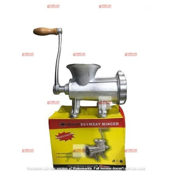 Baru BISON gilingan daging manual no 22 meat mincer