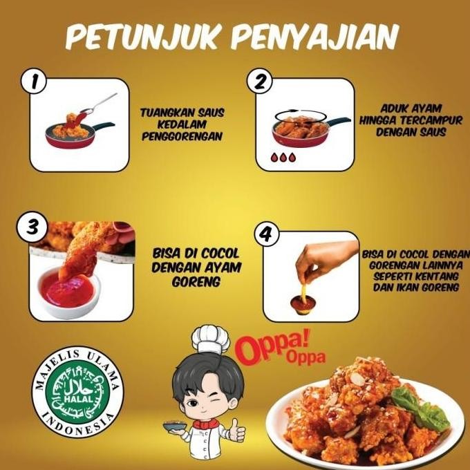 

HIW (HALAL) Saus Instan Saus Ayam Madu 1Kg HONEY CHICKEN SAUCE 1Kg